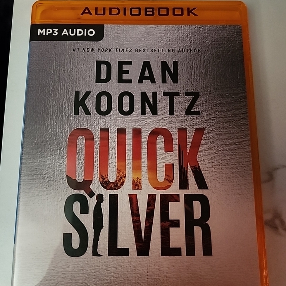 Dean Koontz "Quicksilver" Audiobook MP3 - Orange/Silver Cover